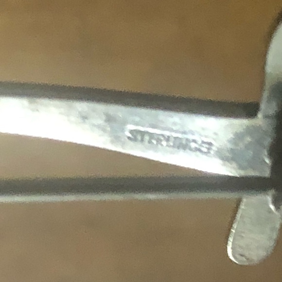 Men’s vintage Gucci stirrups tie bar pin sterling silver - Picture 10 of 10